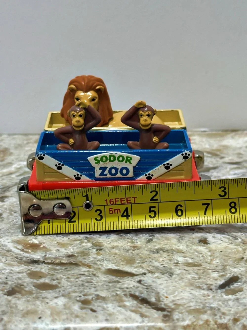 Thomas Friends Sodor Zoo Lion Monkey Cars Take Along Die Cast 2006 Lot ~NO SOUND